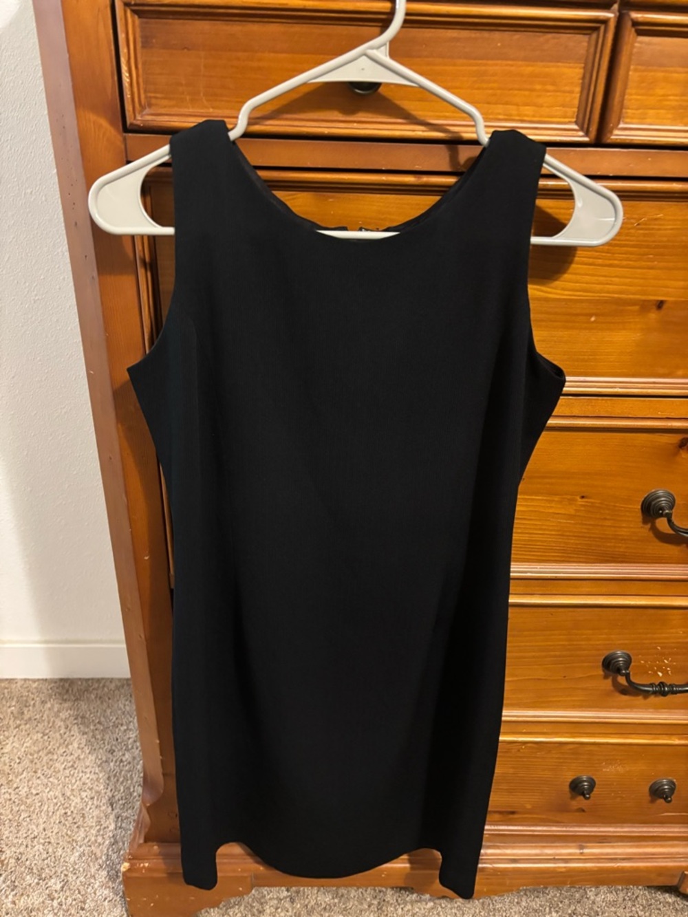 Sleek Black Sleeveless Mini Dress